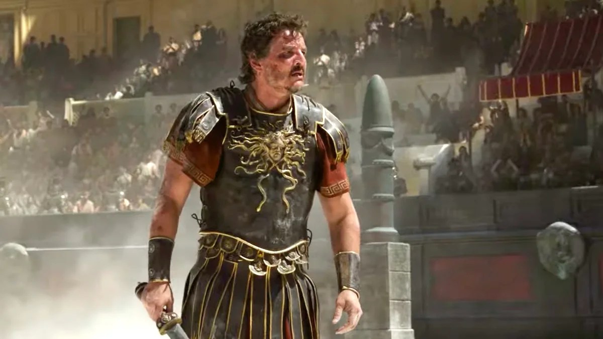 Pedro Pascal as Marcus Acacius in "Gladiator II"